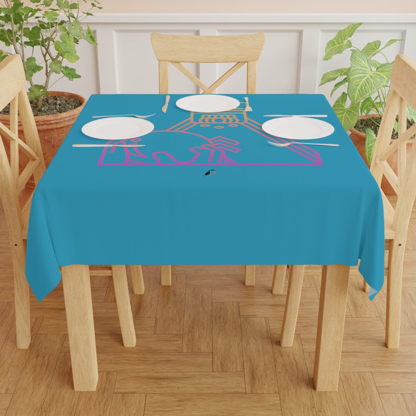Tablecloth: Bowling Turquoise