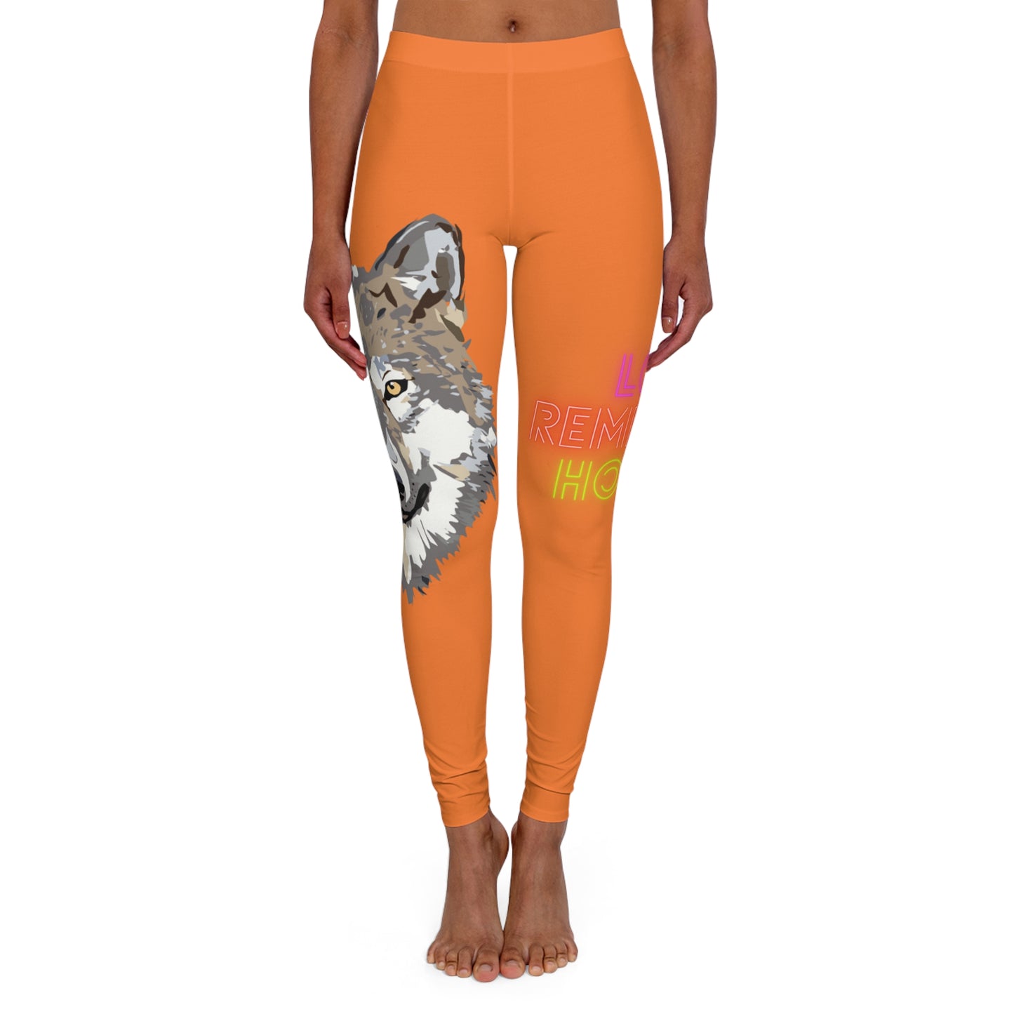 Women's Spandex Leggings: Wolves Crusta