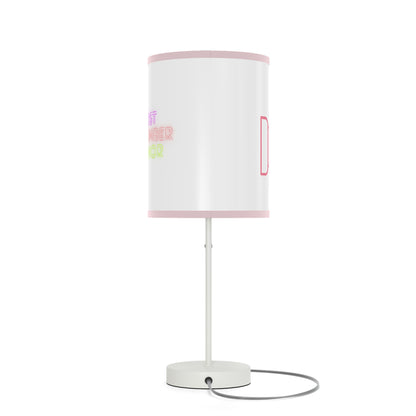 Lamp on a Stand, US|CA plug: Fight Cancer White