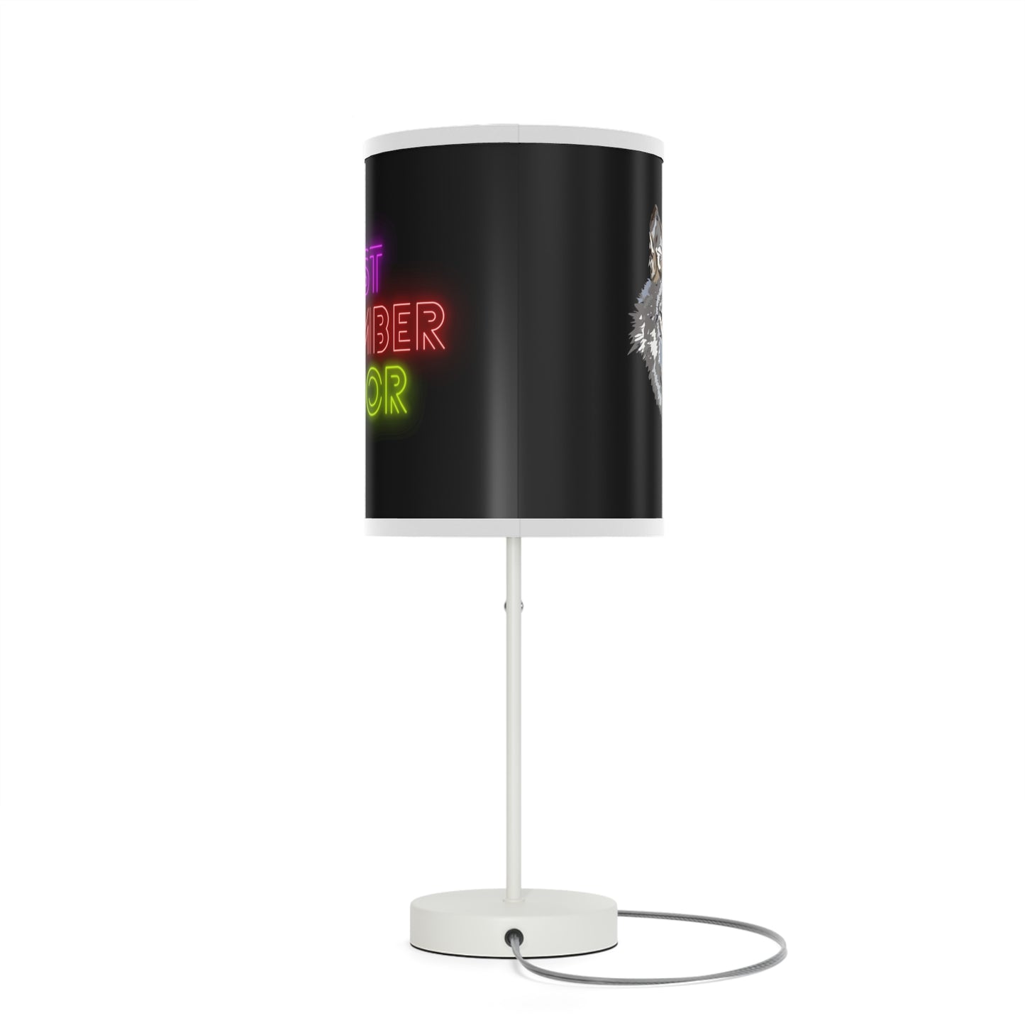 Lamp on a Stand, US|CA plug: Wolves Black