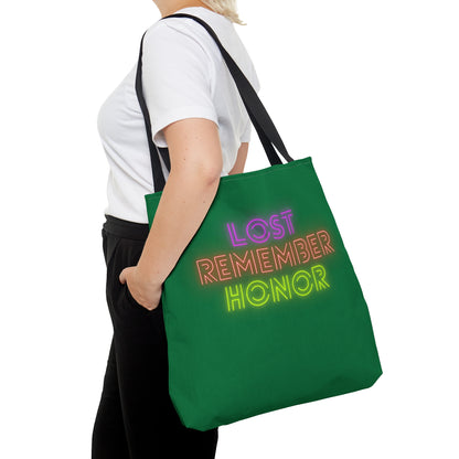 Tote Bag: Lost Remember Honor Dark Green