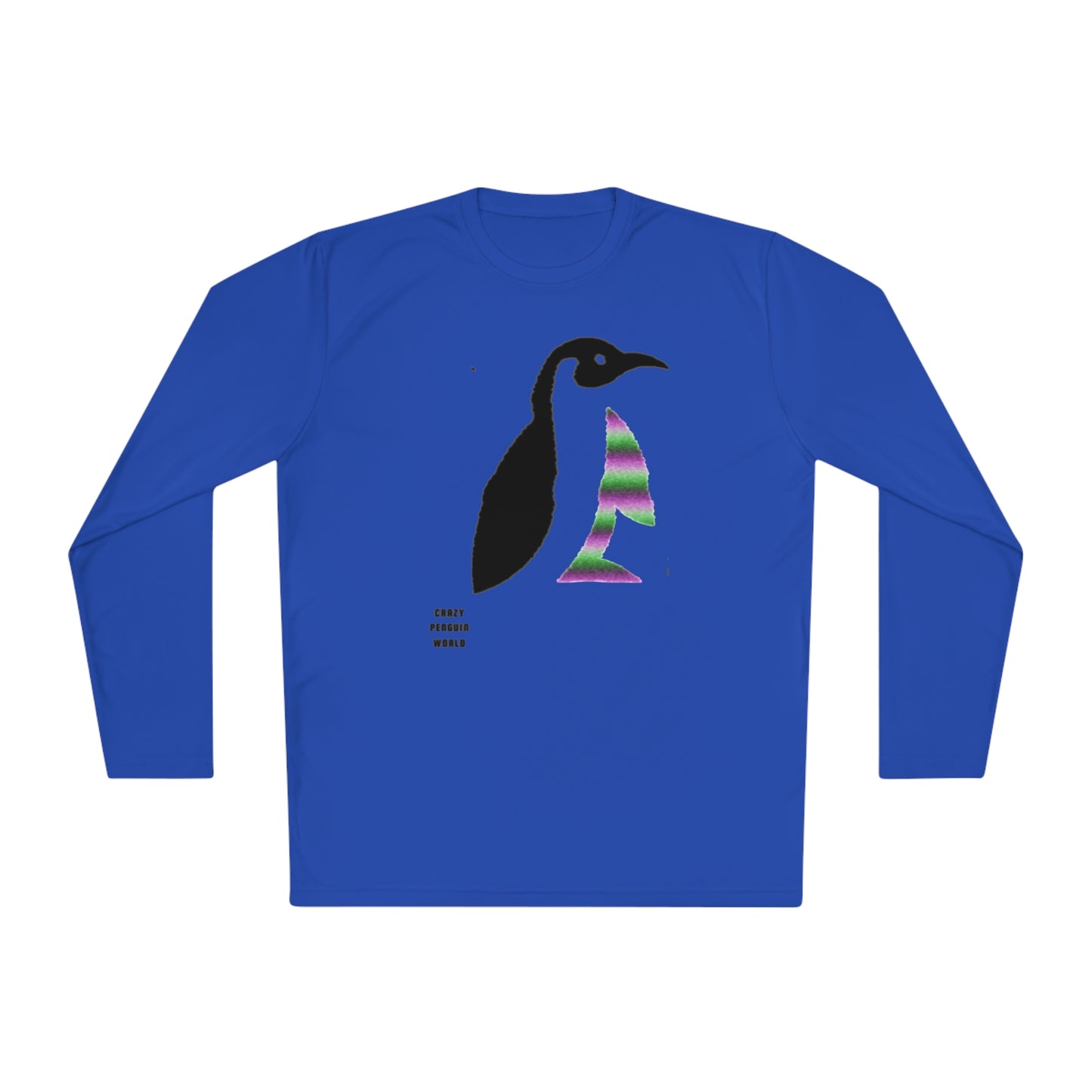 Lightweight Long Sleeve Tee: Crazy Penguin World Logo #2