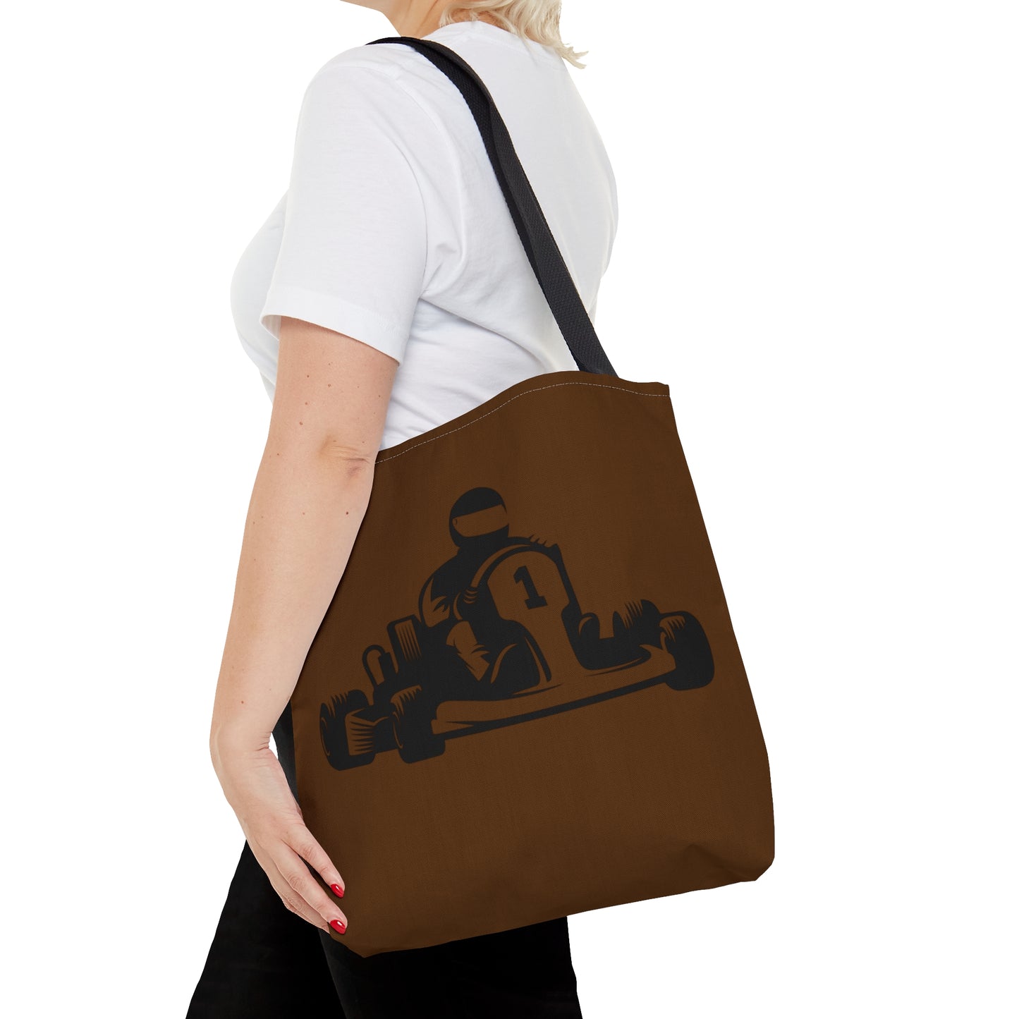 Tote Bag: Racing Brown