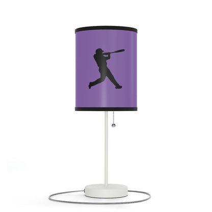 Lamp on a Stand, US|CA plug: Baseball Lite Purple