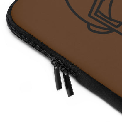 Laptop Sleeve: Football Brown