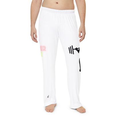 Men's Pajama Pants: Weightlifting White