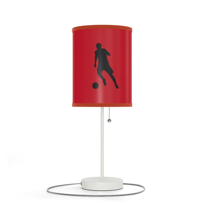 Lamp on a Stand, US|CA plug: Soccer Dark Red