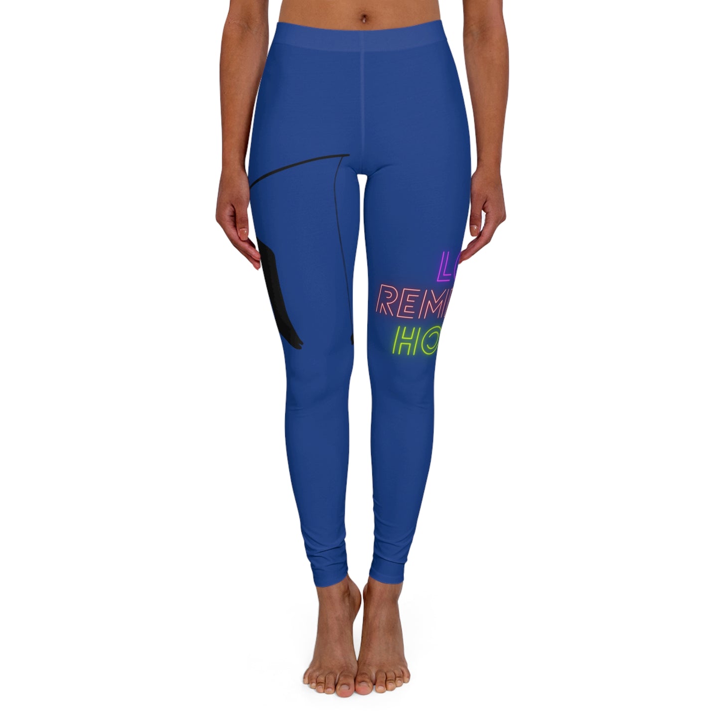 Women's Spandex Leggings: Fishing Blue