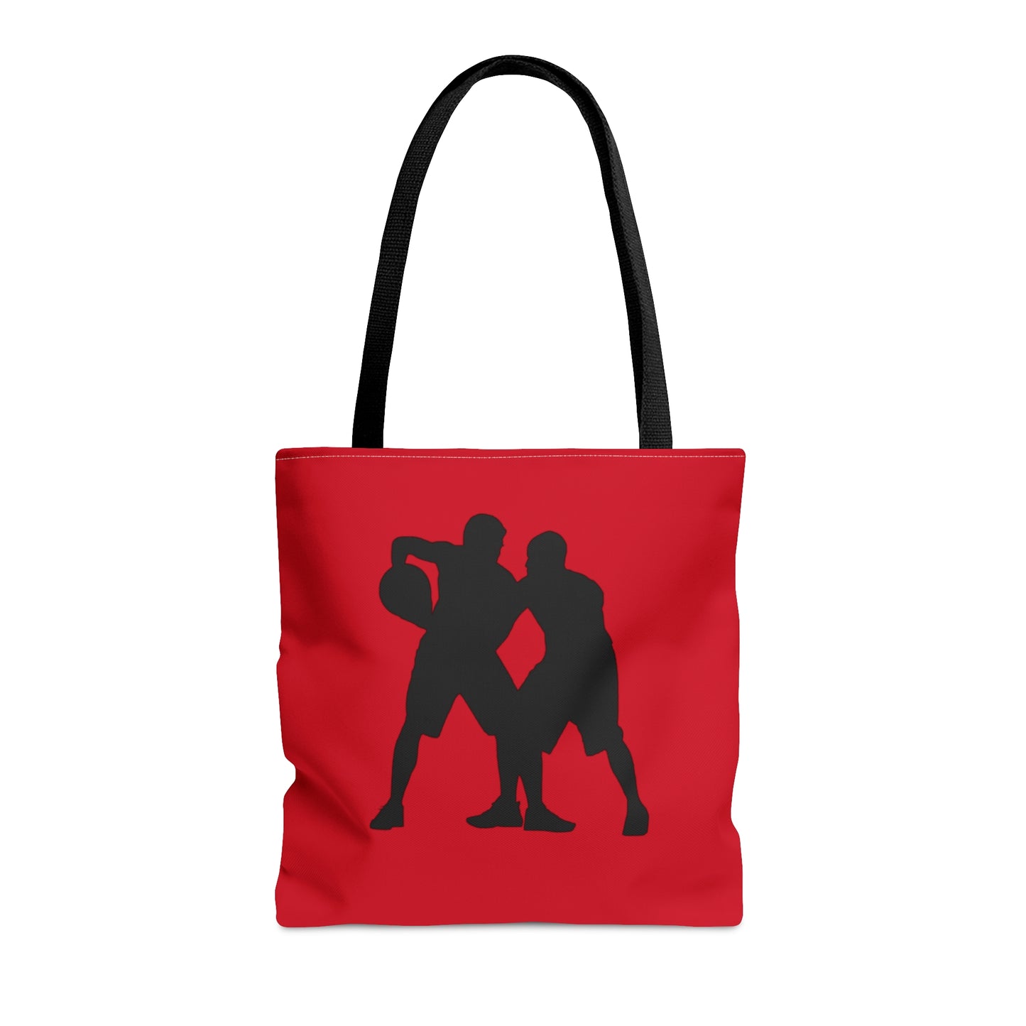 Tote Bag: Basketball Dark Red