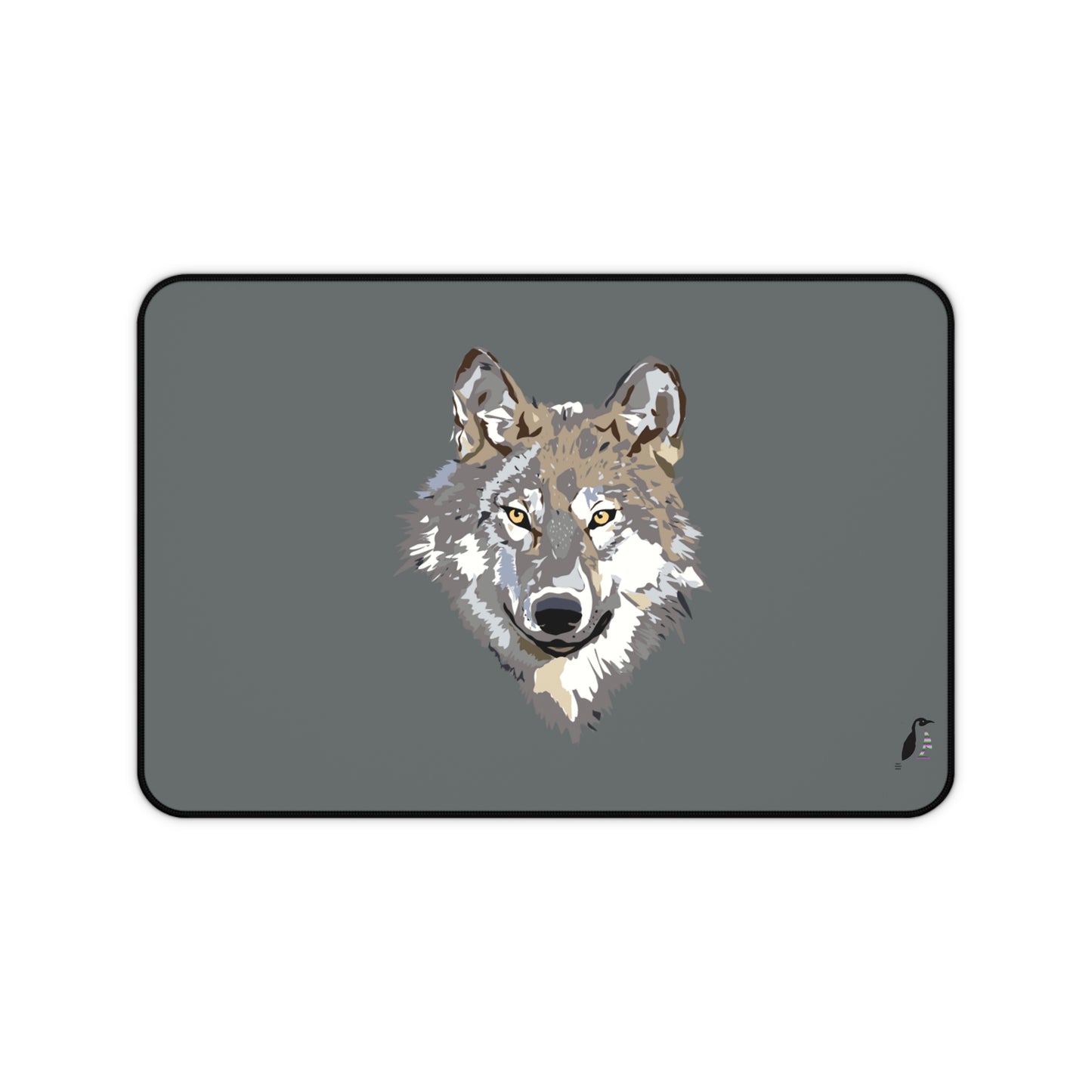 Desk Mat: Wolves Dark Grey