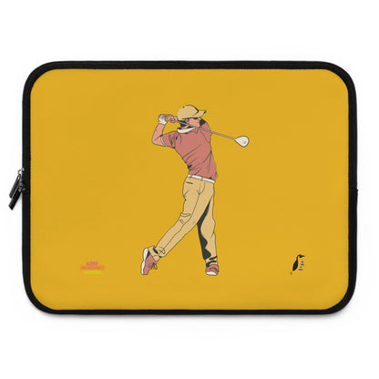 Laptop Sleeve: Golf Yellow