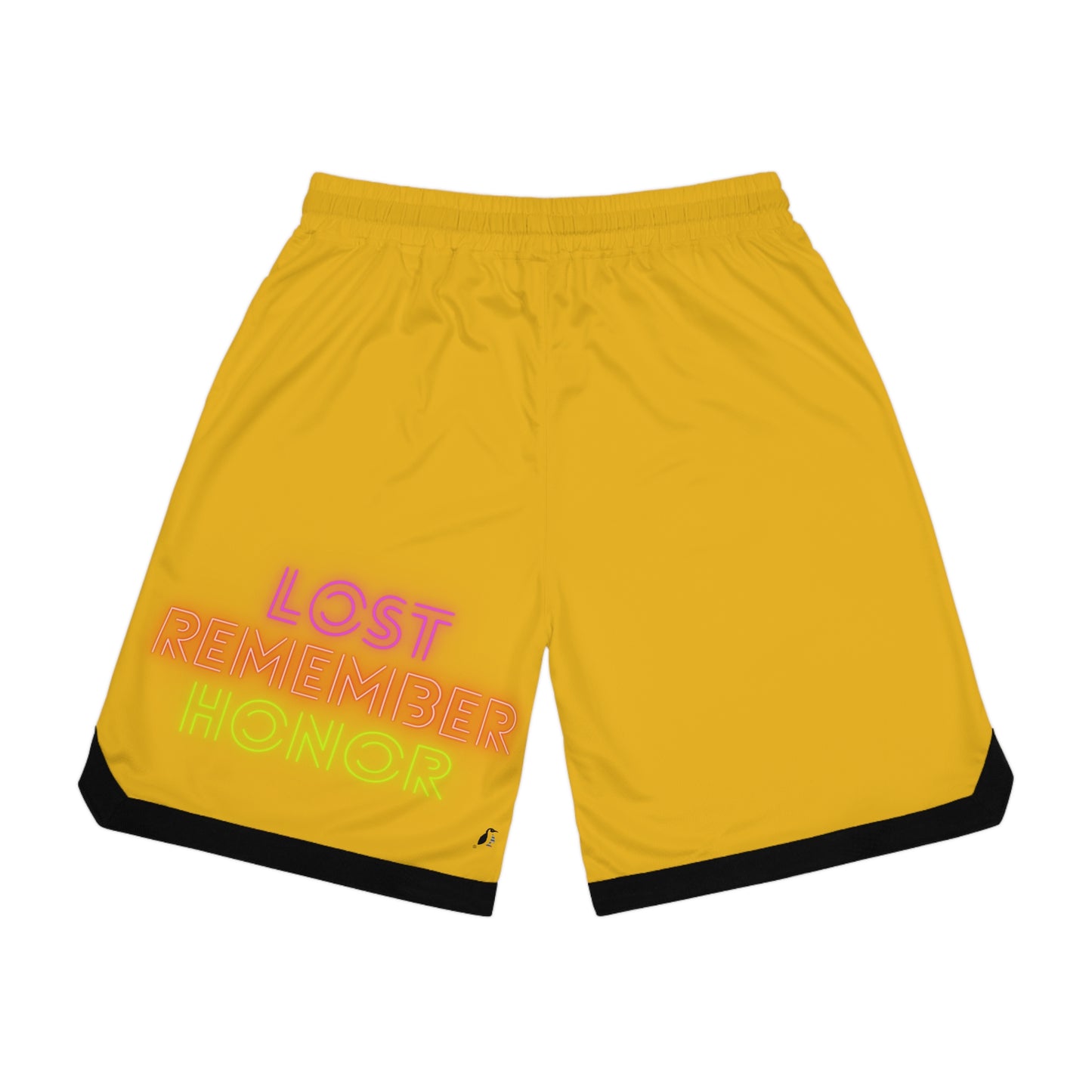 Basketball Rib Shorts: Weightlifting Yellow