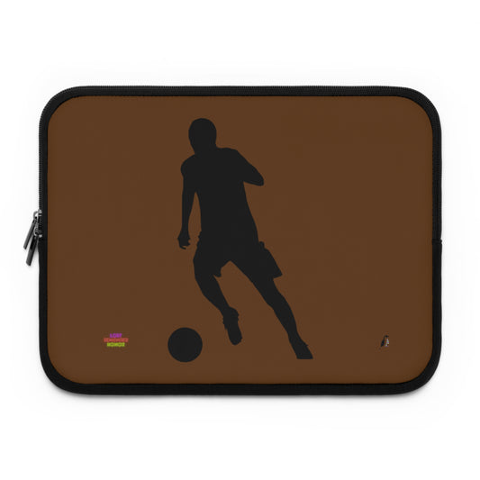 Laptop Sleeve: Soccer Brown