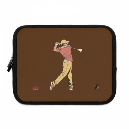 Laptop Sleeve: Golf Brown