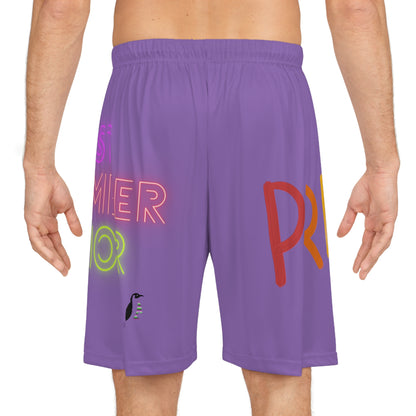 Basketball Shorts: LGBTQ Pride Lite Purple