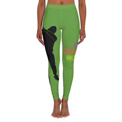 Women's Spandex Leggings: Dance Green