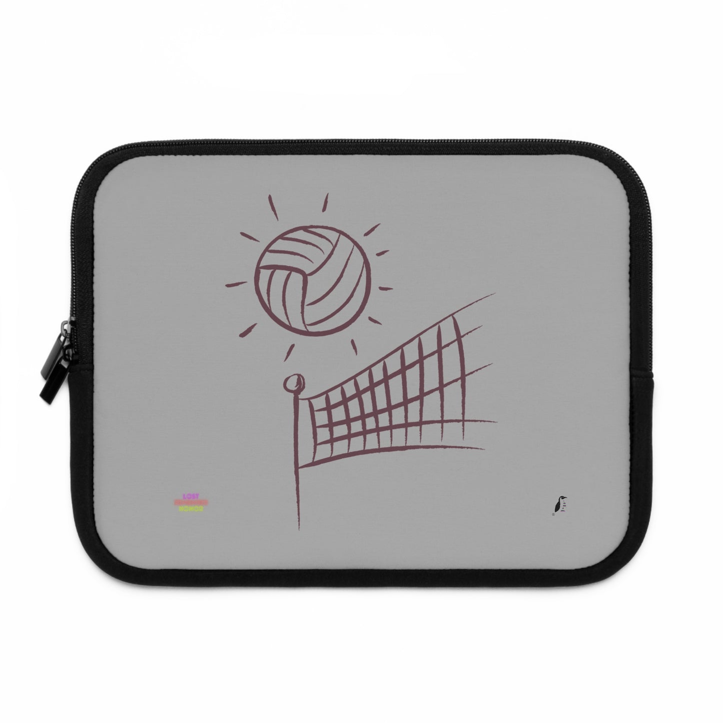 Laptop Sleeve: Volleyball Lite Grey