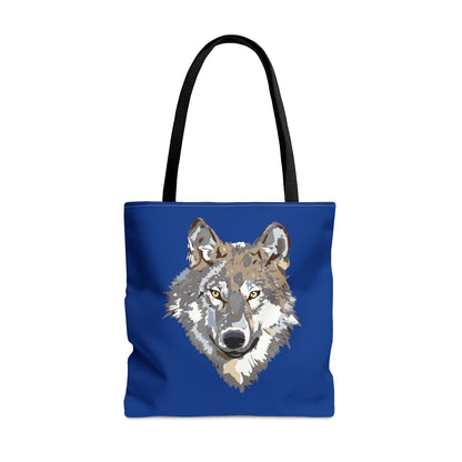 Tote Bag: Wolves Dark Blue