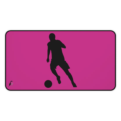 Desk Mat: Soccer Pink