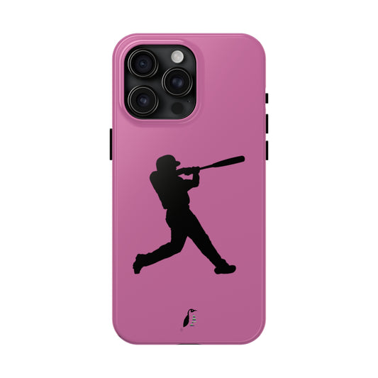 Tough Phone Cases (for iPhones): Baseball Lite Pink