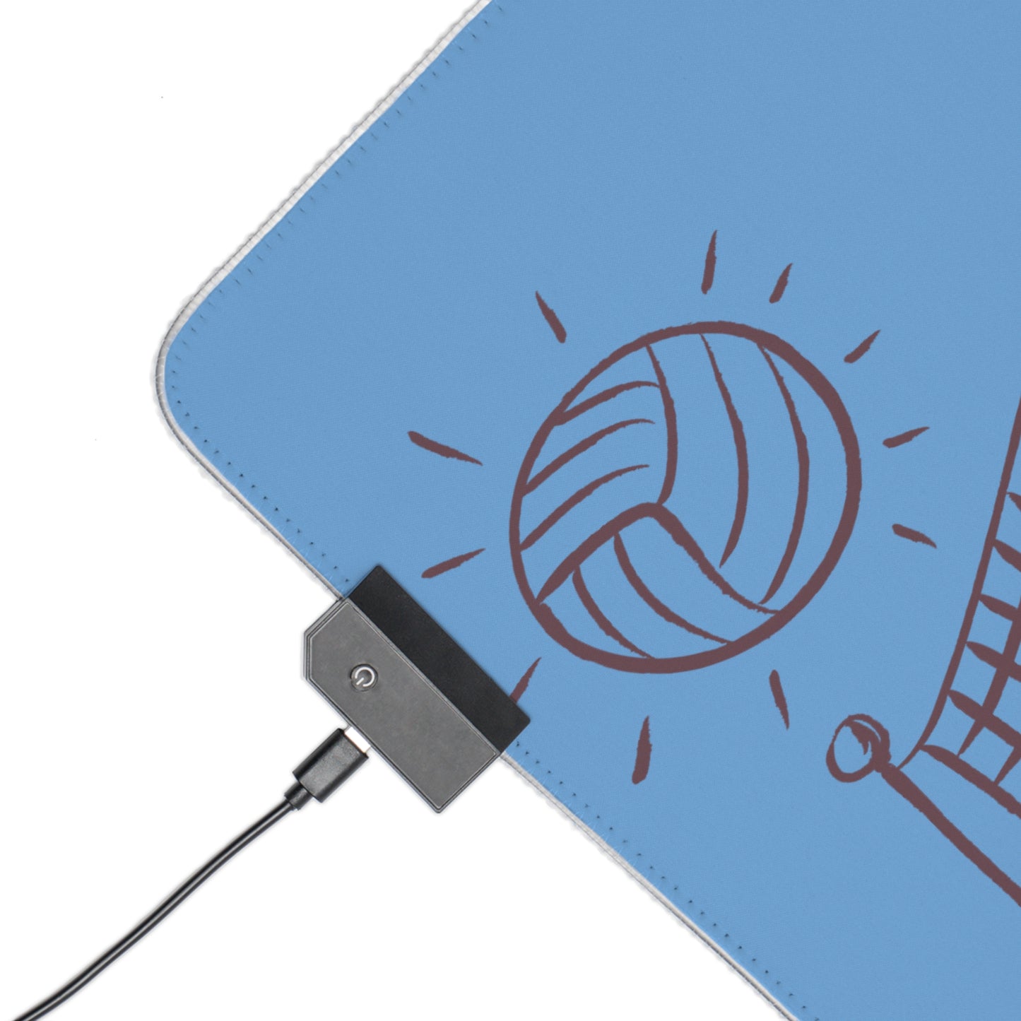 LED Gaming Mouse Pad: Volleyball Lite Blue