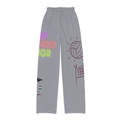 Kids Pajama Pants: Volleyball Grey