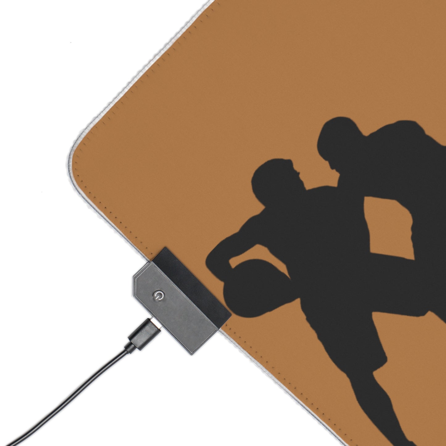 LED Gaming Mouse Pad: Basketball Lite Brown