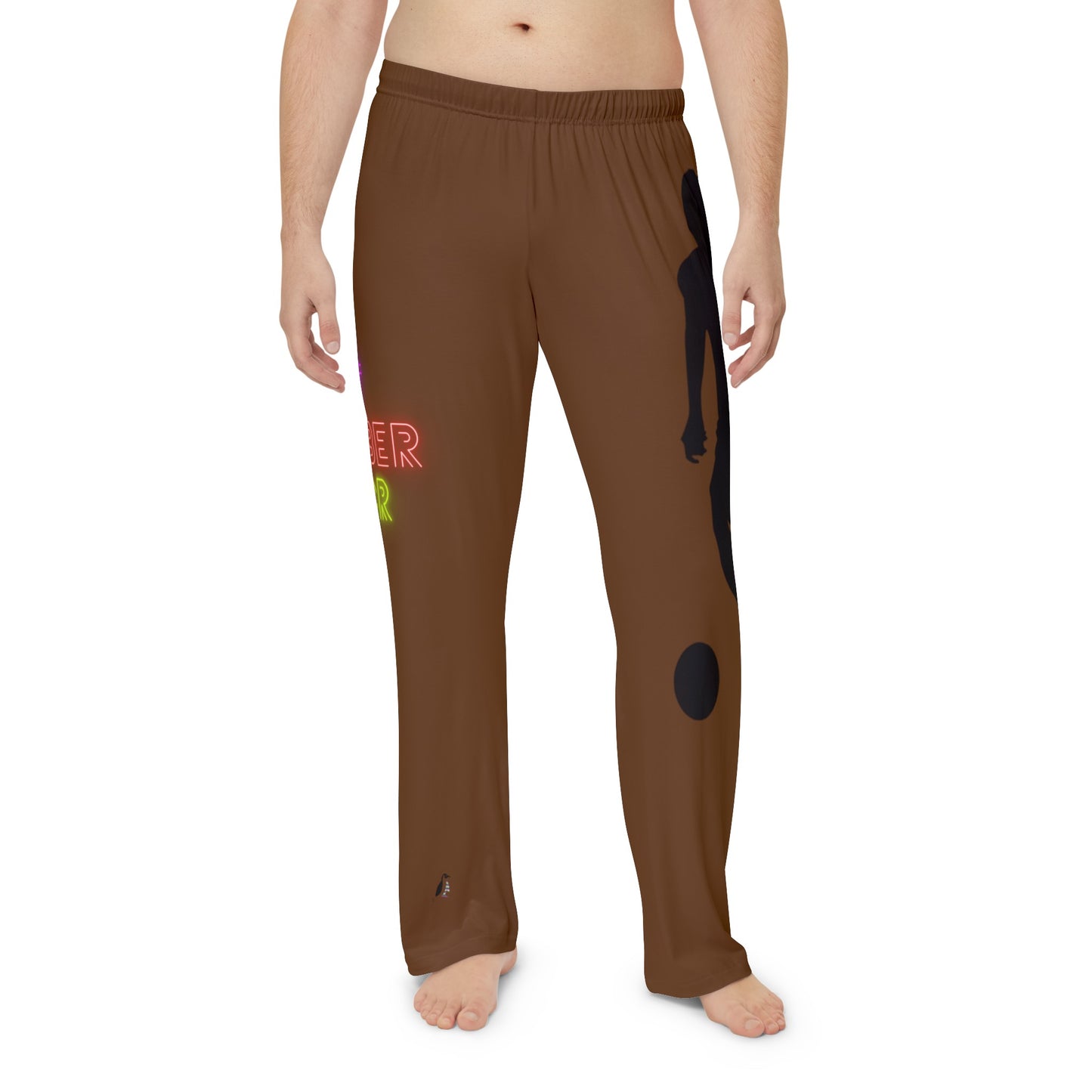 Men's Pajama Pants: Soccer Brown