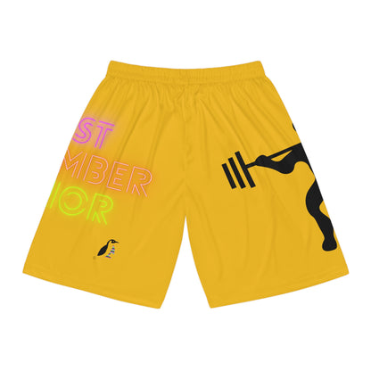 Basketball Shorts: Weightlifting Yellow