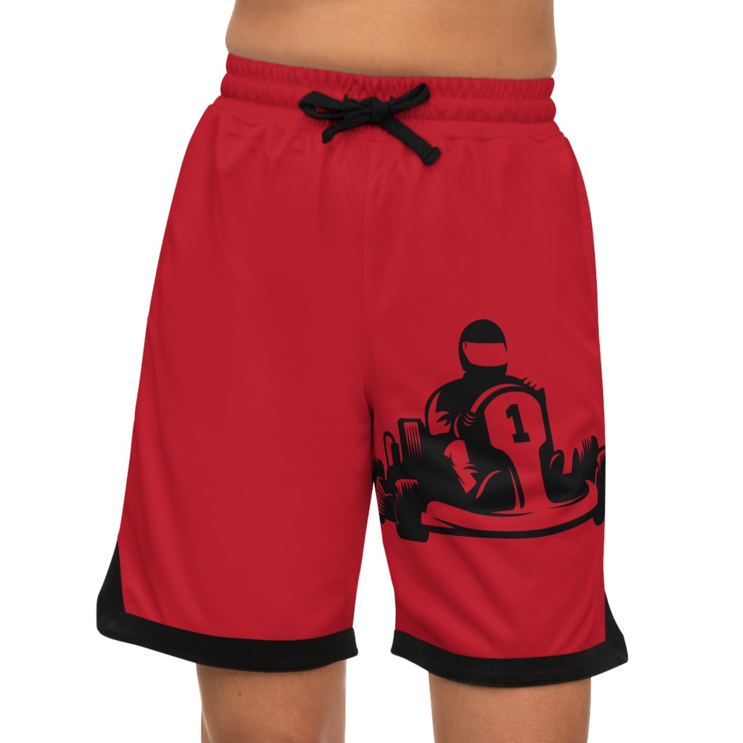 Basketball Rib Shorts: Racing Dark Red