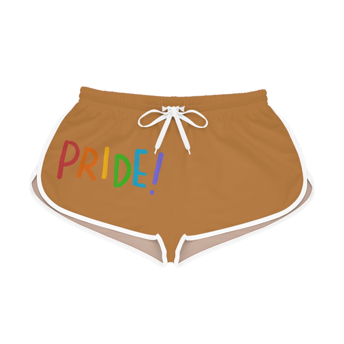 Women's Relaxed Shorts: LGBTQ Pride Lite Brown