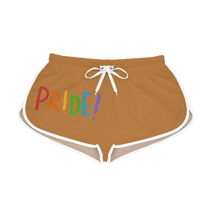 Women's Relaxed Shorts: LGBTQ Pride Lite Brown