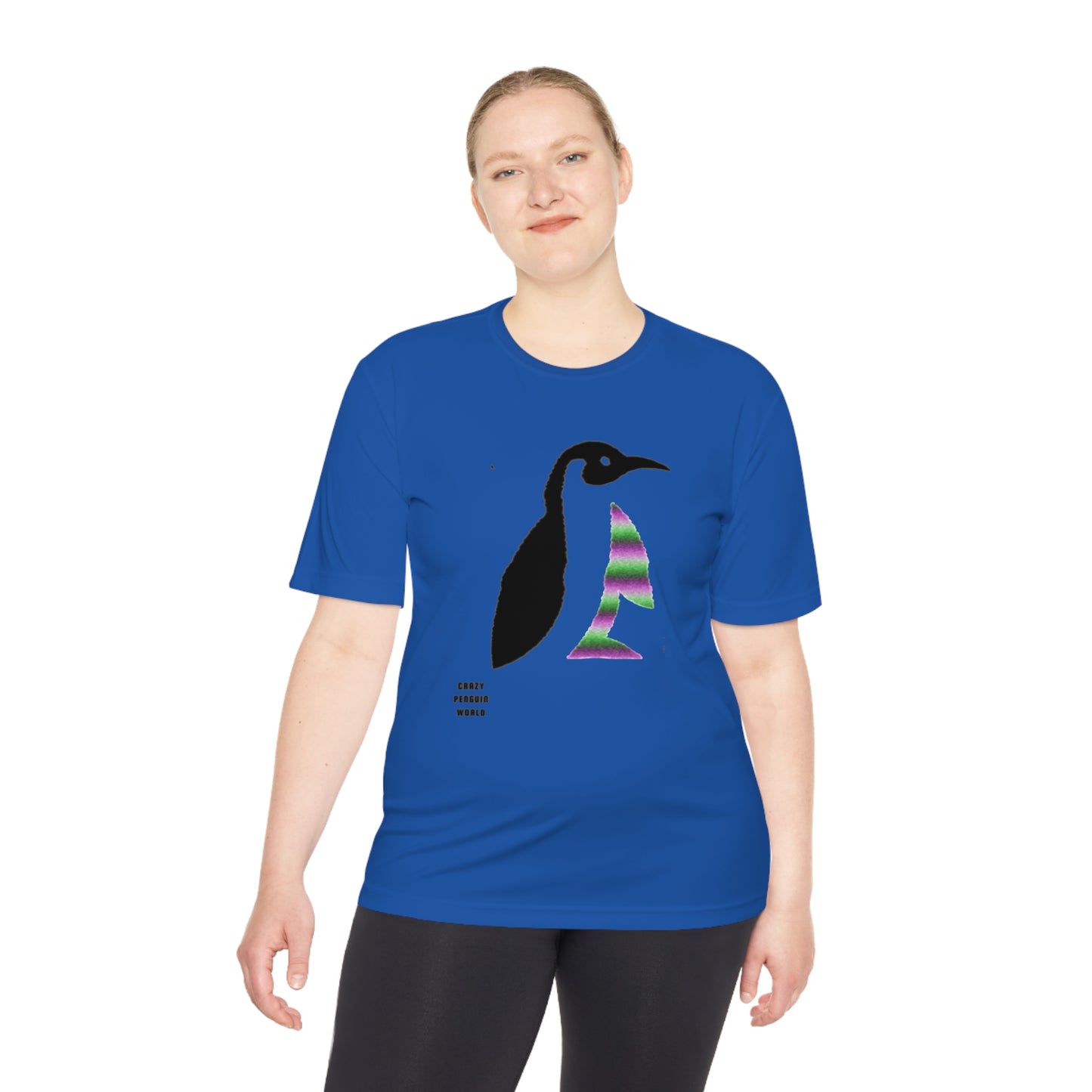 Moisture Wicking Tee: Crazy Penguin World Logo #3