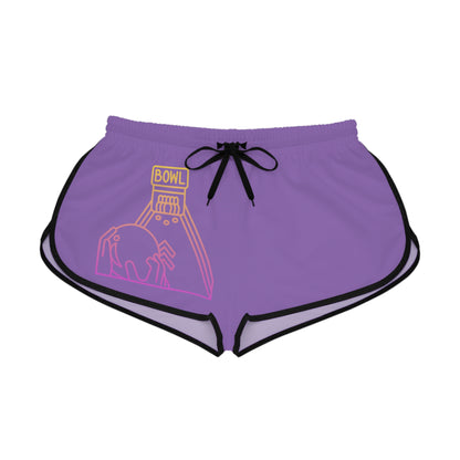 Women's Relaxed Shorts: Bowling Lite Purple