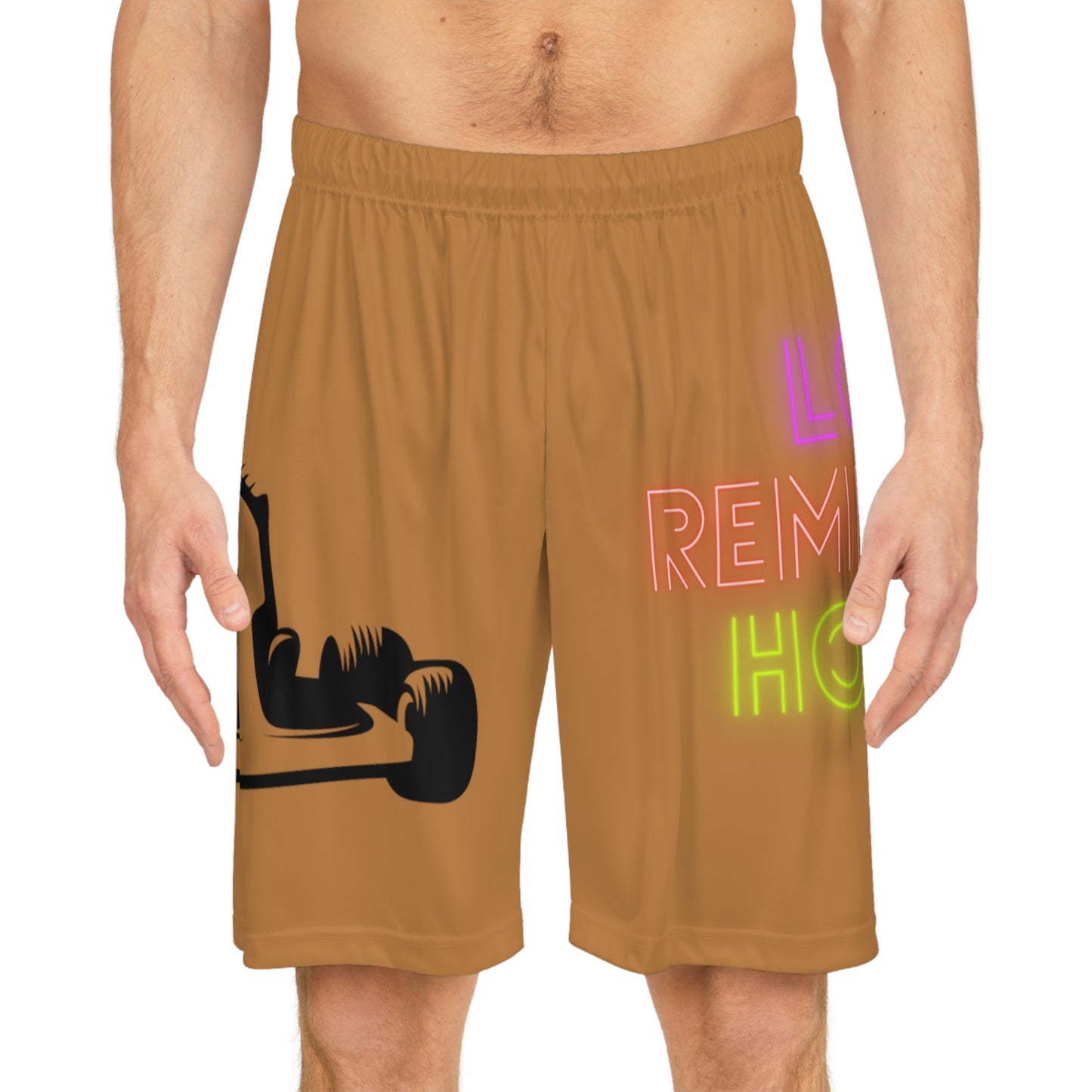 Basketball Shorts: Racing Lite Brown