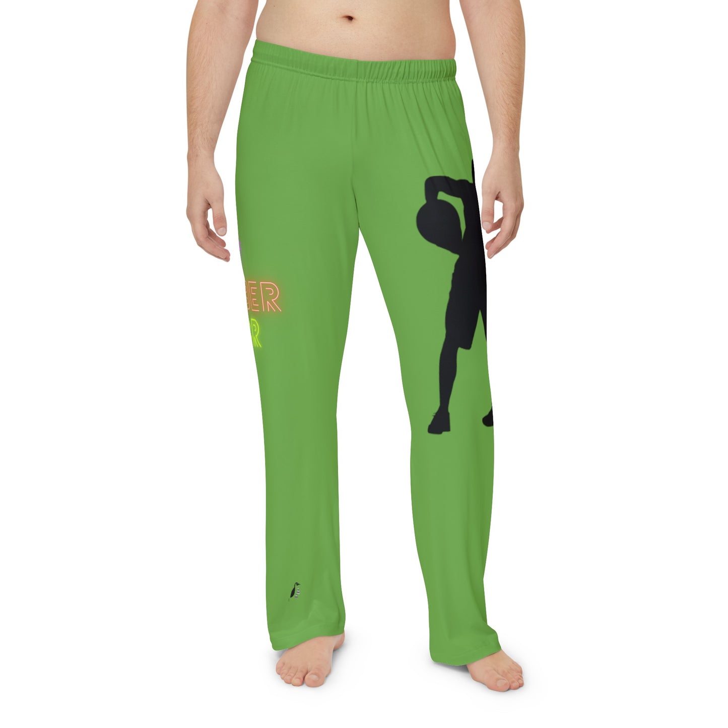 Panlalaking Pajama Pants: Basketball Green