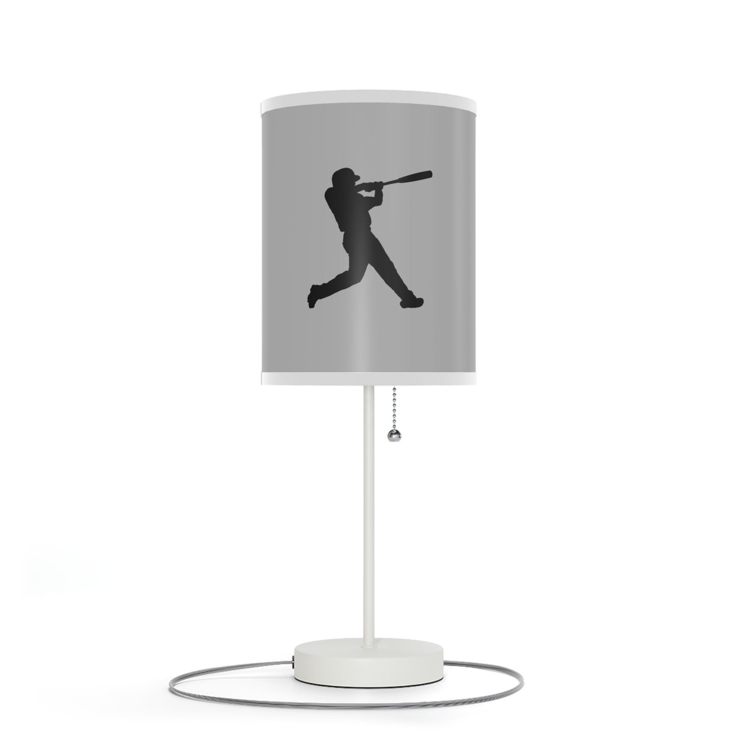 Lamp on a Stand, US|CA plug: Baseball Lite Grey