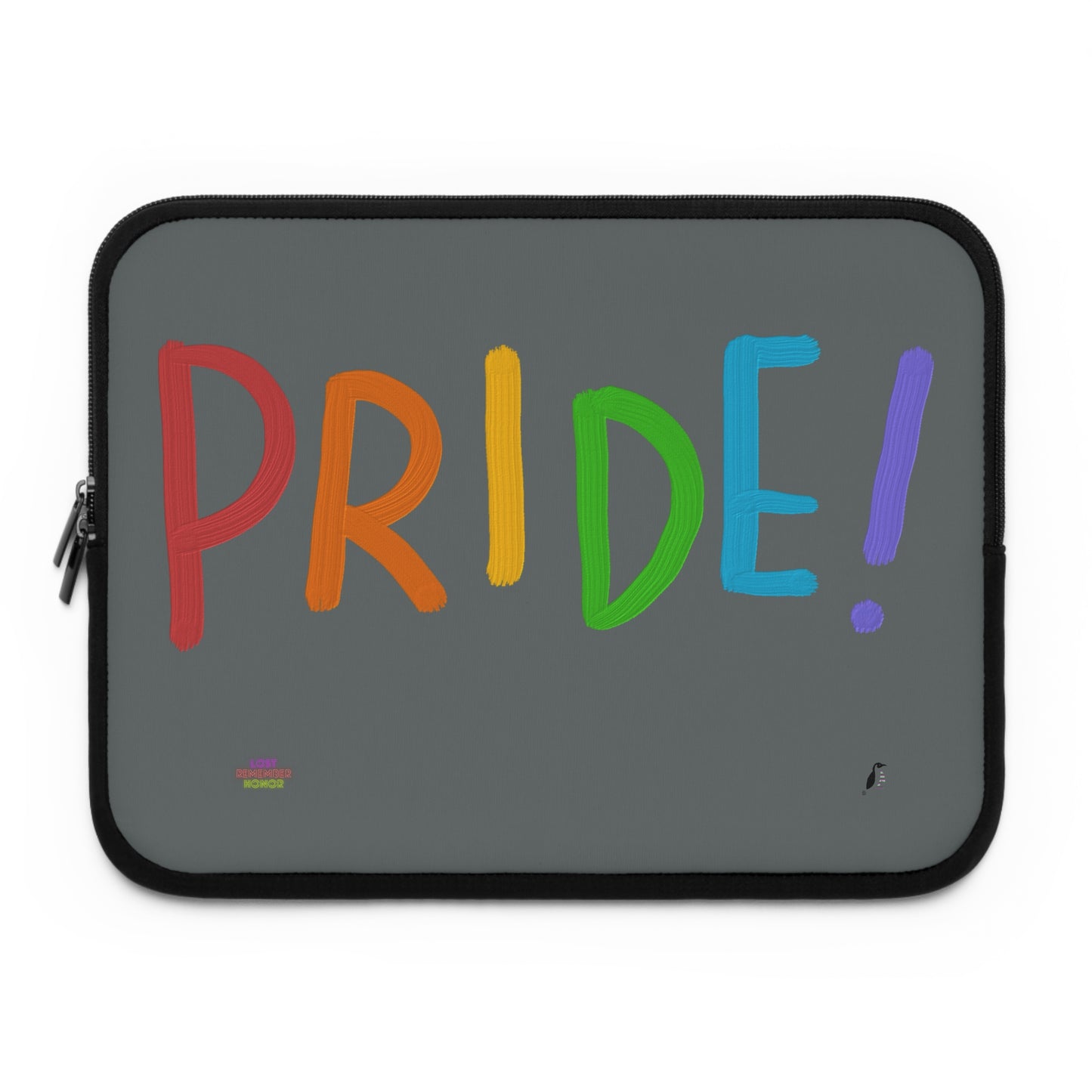 Laptop Sleeve: LGBTQ Pride Dark Grey