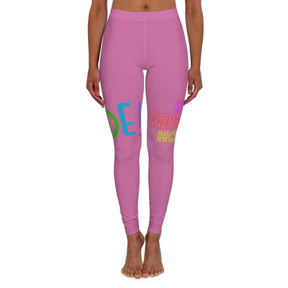 Women's Spandex Leggings: LGBTQ Pride Lite Pink