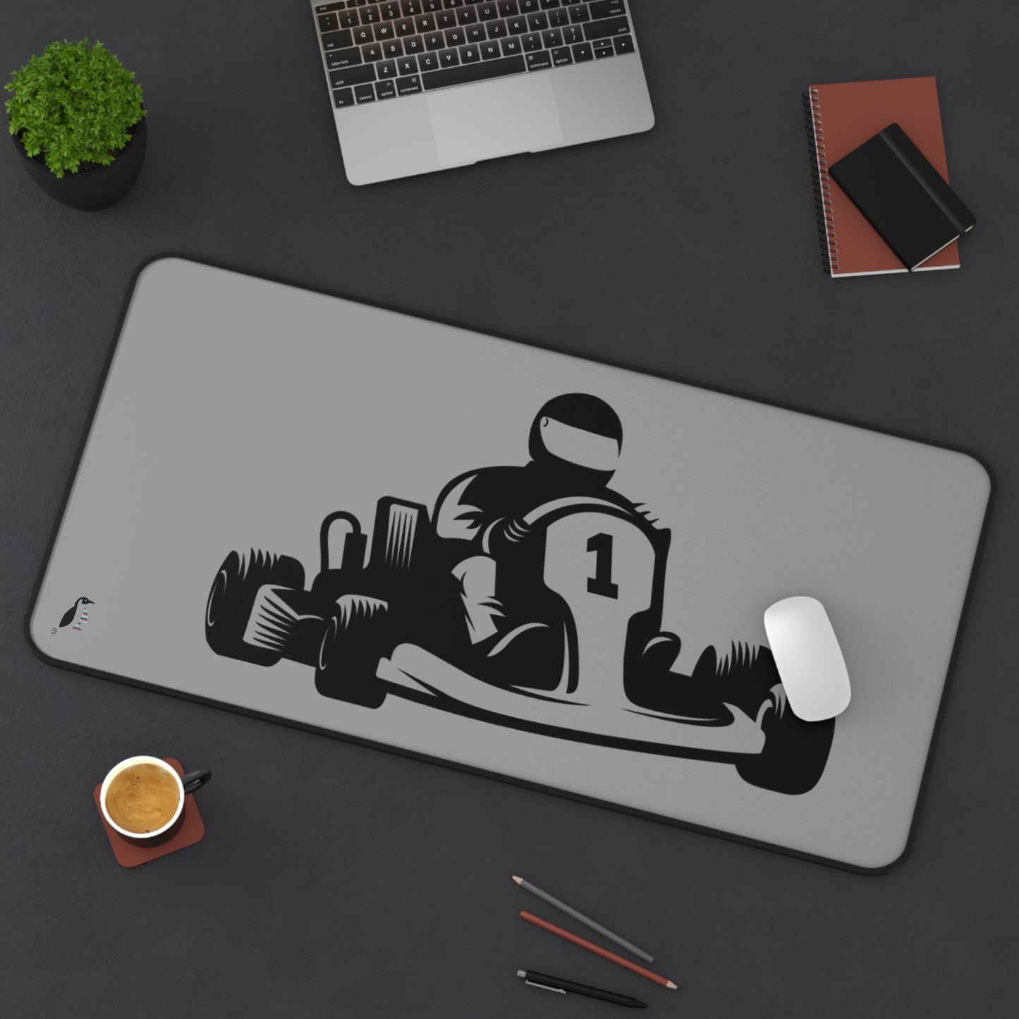 Desk Mat: Racing Grey