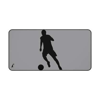 Desk Mat: Soccer Grey