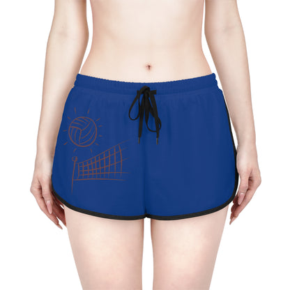 Women's Relaxed Shorts: Volleyball Dark Blue