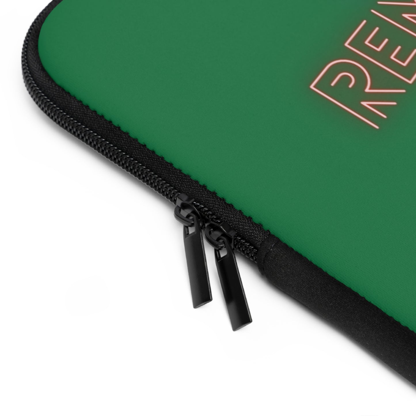 Laptop Sleeve: Lost Remember Honor Dark Green