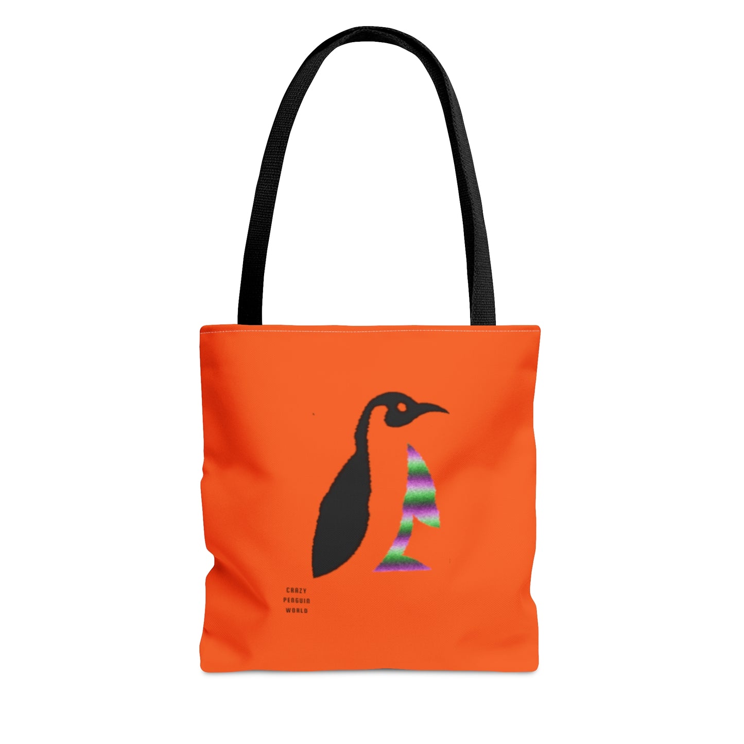 Tote Bag: Crazy Penguin World Logo Orange