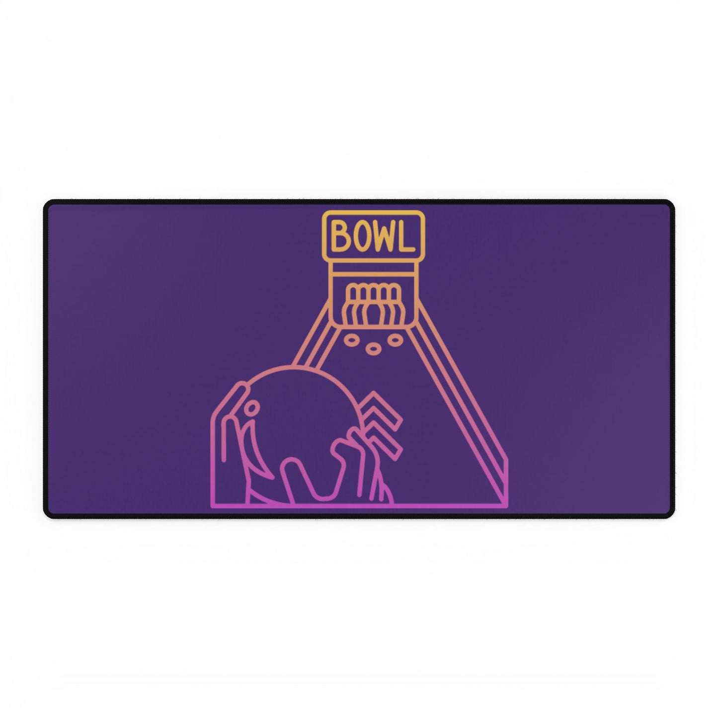 Desk Mats: Bowling Purple