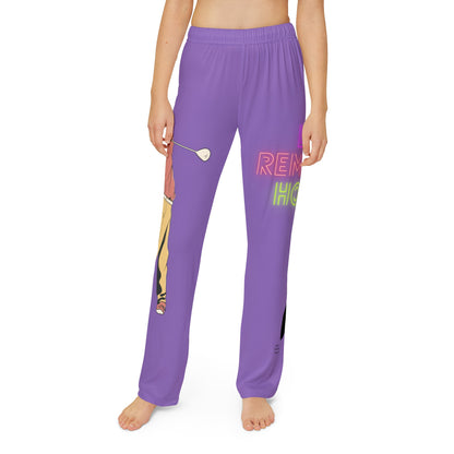 Kids Pajama Pants: Golf Lite Purple