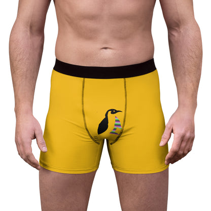 Men's Boxer Briefs: LGBTQ Pride Yellow