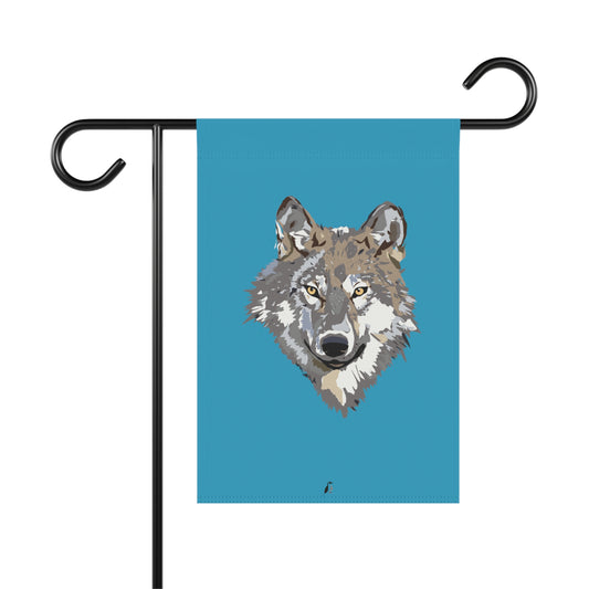 Garden & House Banner: Wolves Turquoise