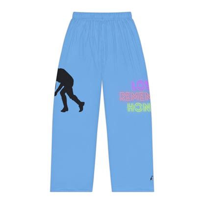 Pambabaeng Pajama Pantalon: Hockey Lite Blue