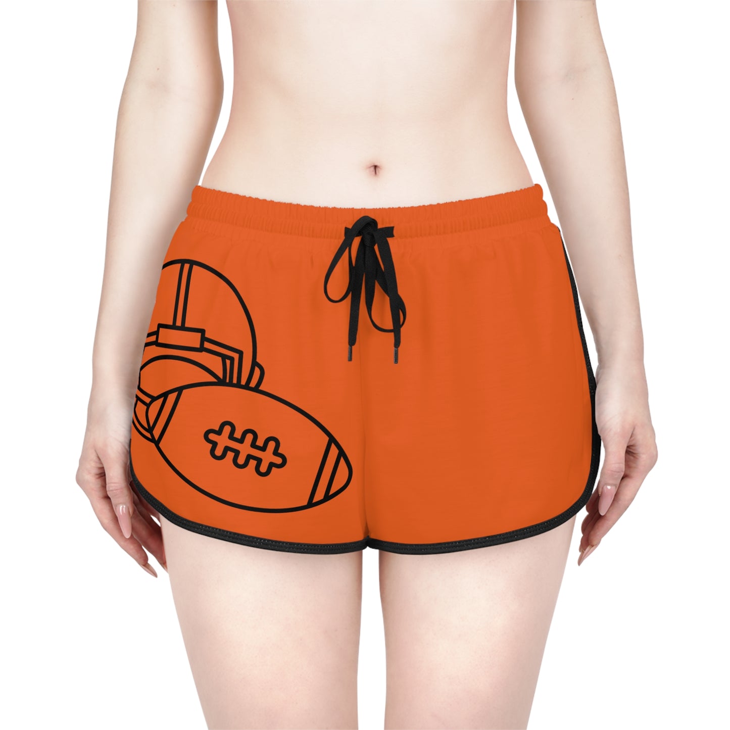 Women's Relaxed Shorts: Football Orange